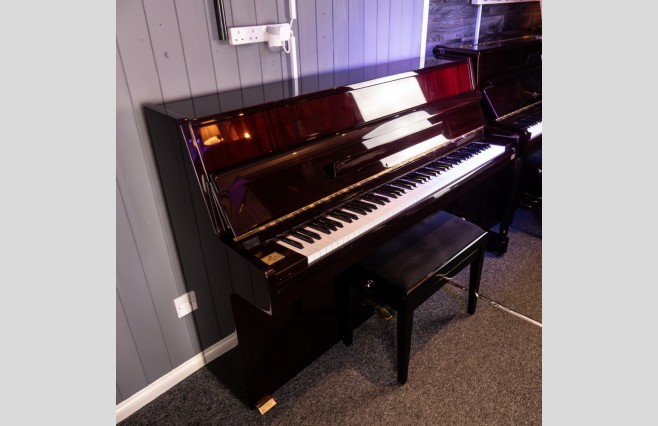 Used Samick Polished Mahogany SU115 Upright Piano - All Inclusive Premium Package (SN:HIK01319) - Image 4